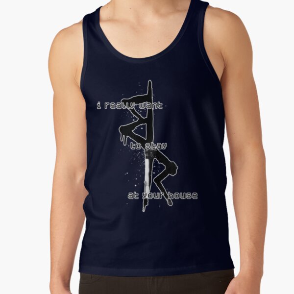I Really Want To Stay At Your House Edgerunners Symbol Crew Cyberpunk 2022 2077 Anime Manga Cyber Punk Night City Tank Top - Image 5