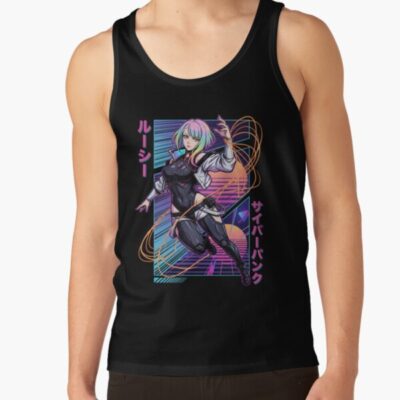 Cyberpunk Edgerunners Lucy White Jacket Black Leotard Icon Tank Top