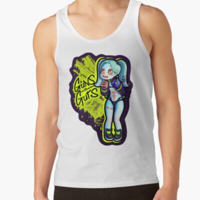 Rebecca From Edgerunners Guns N Guts Crop Tank Top