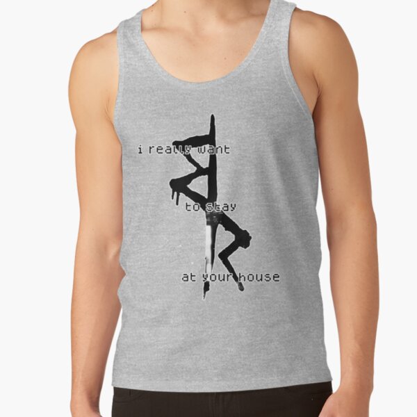 I Really Want To Stay At Your House Edgerunners Symbol Crew Cyberpunk 2022 2077 Anime Manga Cyber Punk Night City Tank Top - Image 3