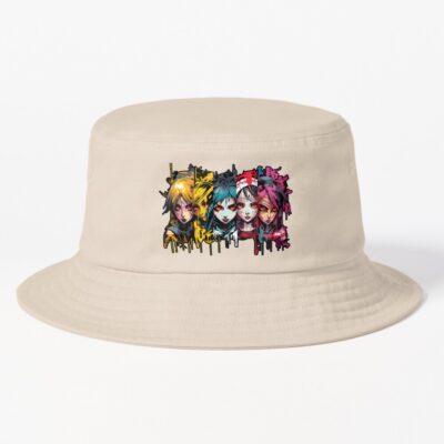 Comic Strip Anime Cyberpunk Witches Bucket Hat