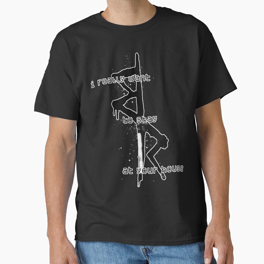 I Really Want To Stay At Your House Edgerunners Symbol Crew Cyberpunk 2022 2077 Anime Manga Cyber Punk Night City T-shirt