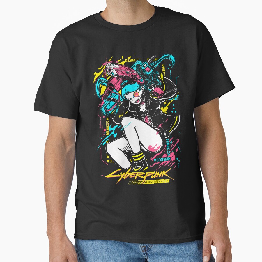 Rebecca Anime Girl Fighting T-shirt