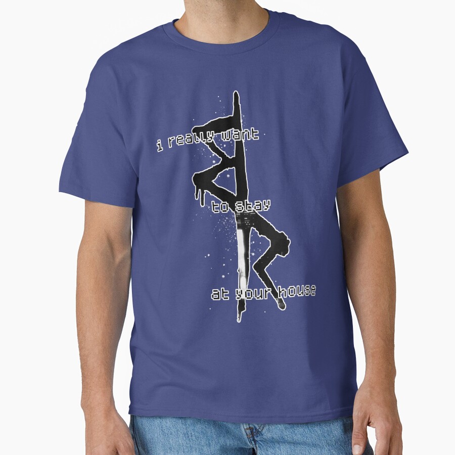 I Really Want To Stay At Your House Edgerunners Symbol Crew Cyberpunk 2022 2077 Anime Manga Cyber Punk Night City T-shirt - Image 4