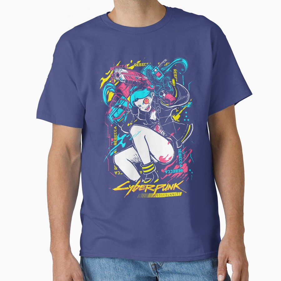 Rebecca Anime Girl Fighting T-shirt - Image 4