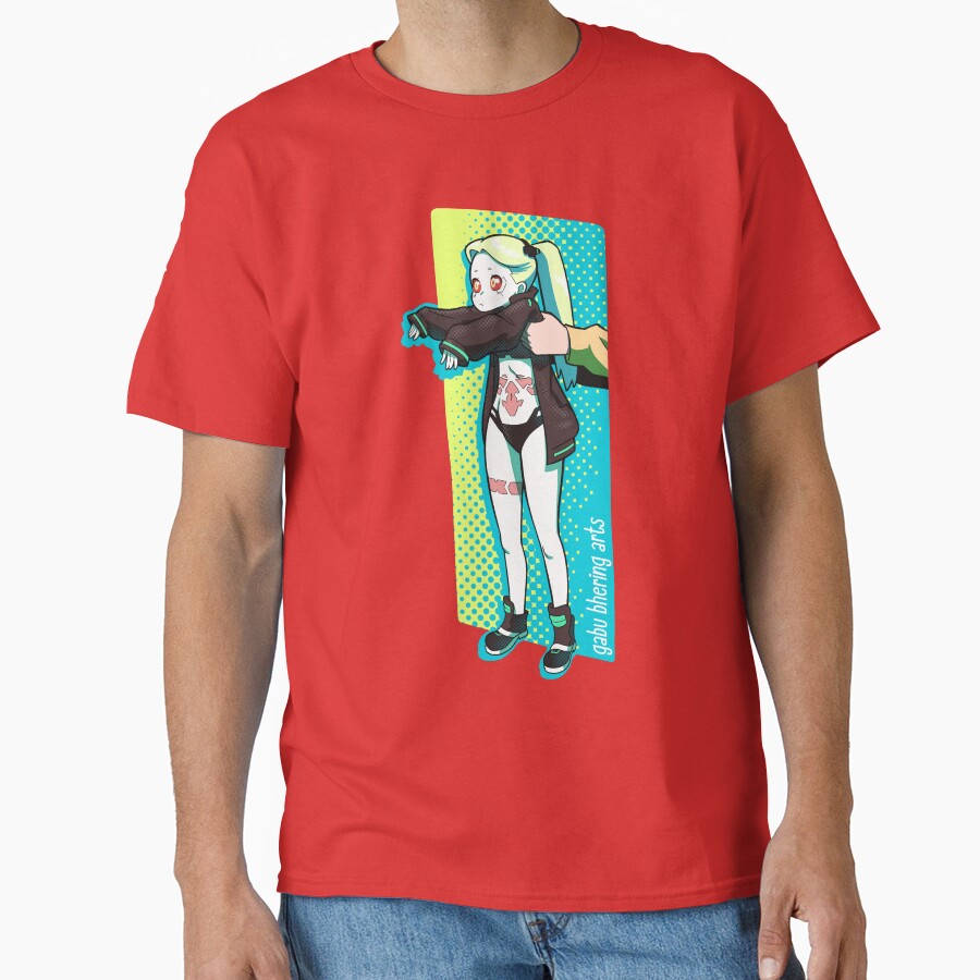 Long Rebecca From Edgerunners T-shirt - Image 5