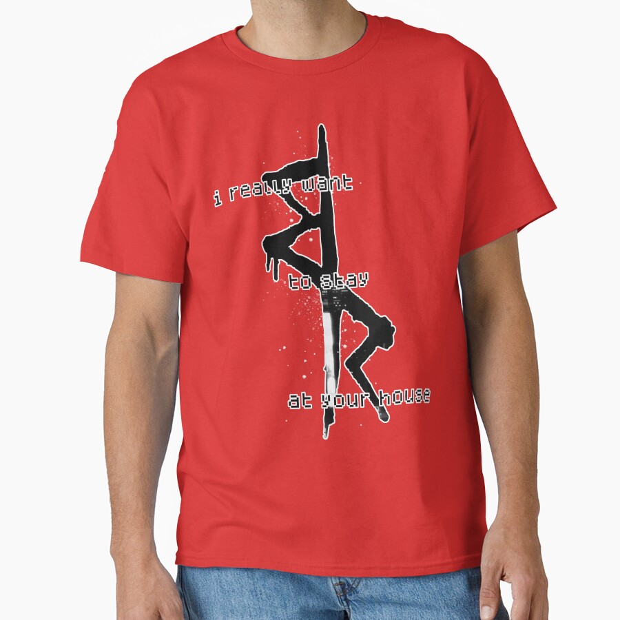 I Really Want To Stay At Your House Edgerunners Symbol Crew Cyberpunk 2022 2077 Anime Manga Cyber Punk Night City T-shirt - Image 5