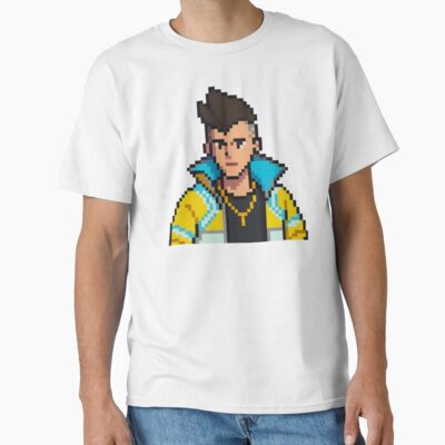 Pixel Edge Running David T-shirt