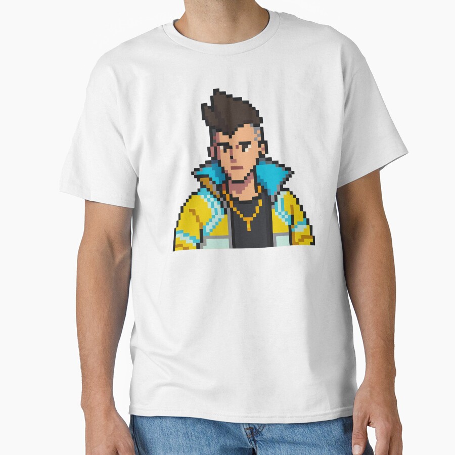 Pixel Edge Running David T-shirt