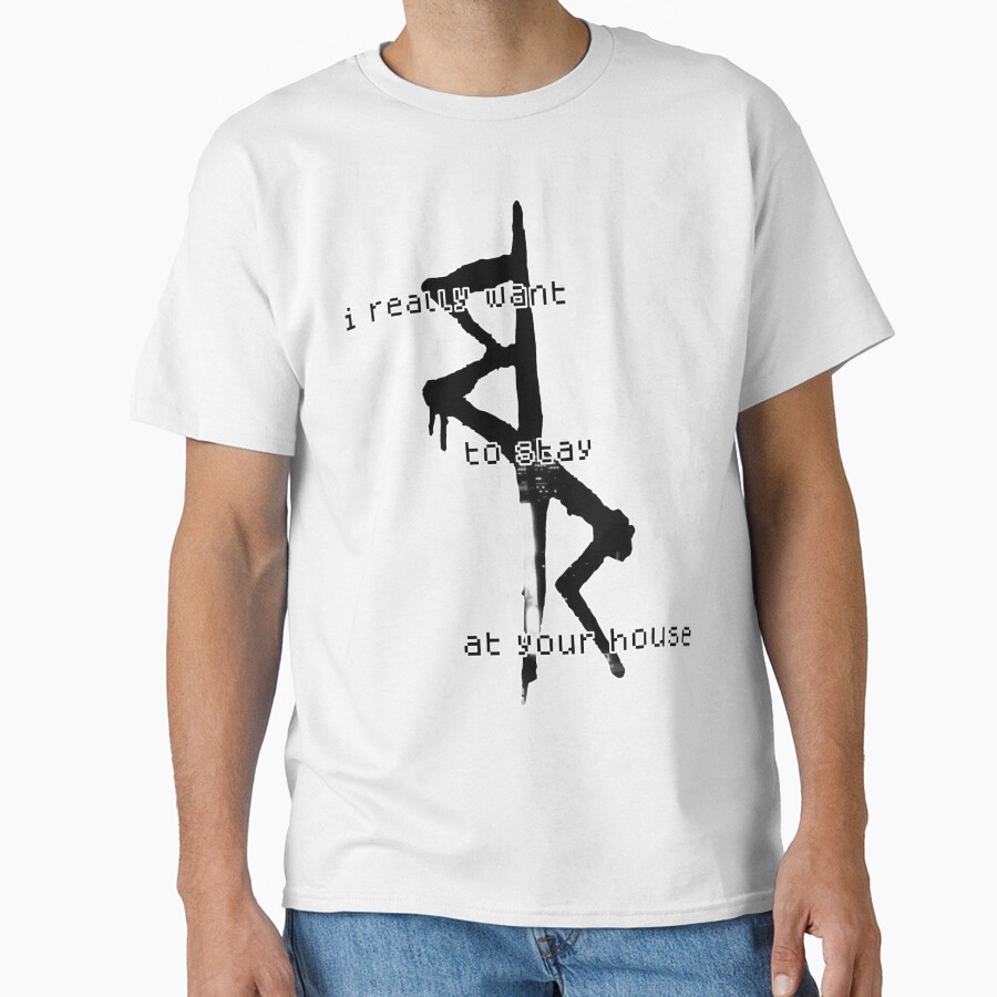 I Really Want To Stay At Your House Edgerunners Symbol Crew Cyberpunk 2022 2077 Anime Manga Cyber Punk Night City T-shirt - Image 2
