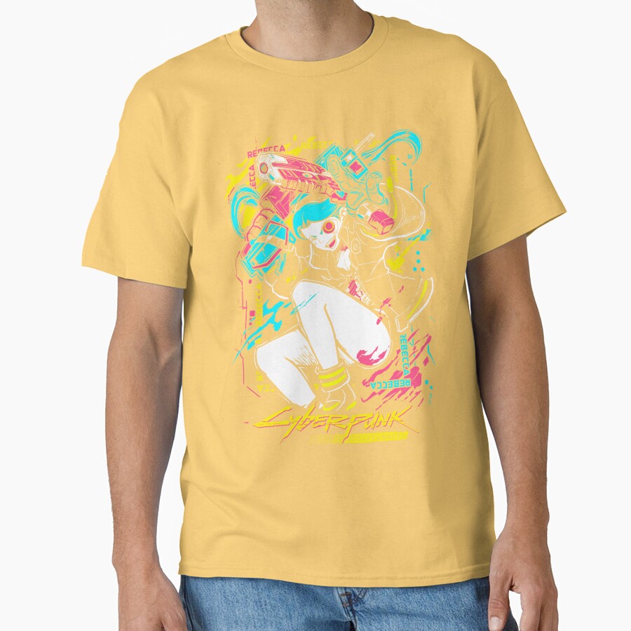 Rebecca Anime Girl Fighting T-shirt - Image 6