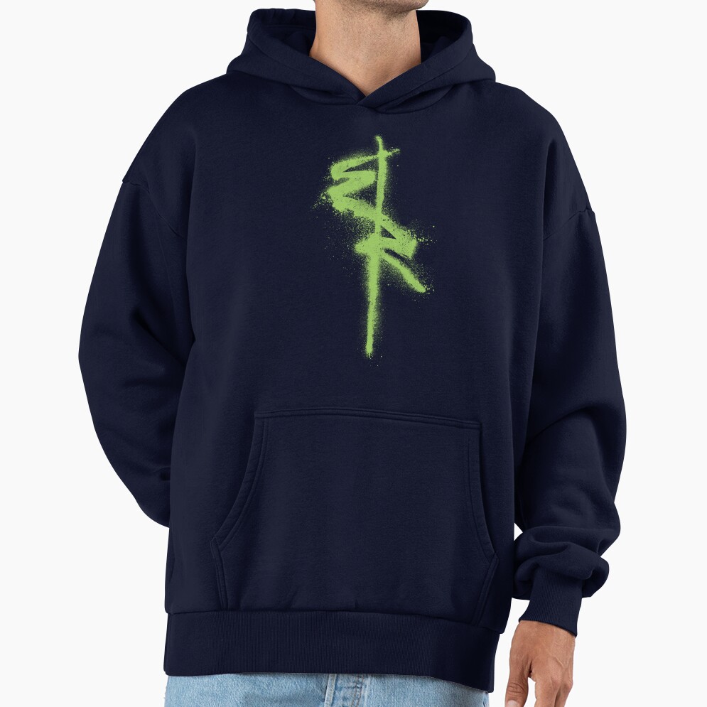 Edgerunners Symbol Spray Paint Graffiti Style Hoodie - Image 5