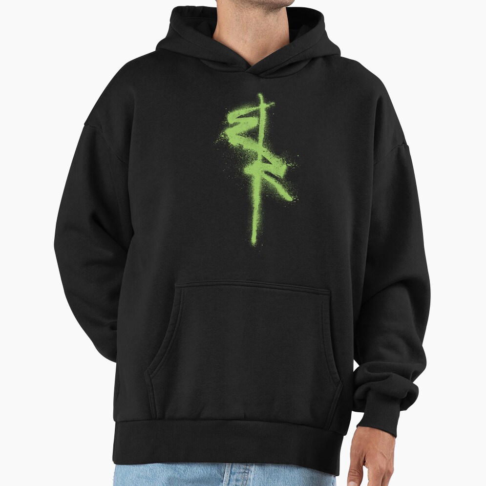 Edgerunners Symbol Spray Paint Graffiti Style Hoodie