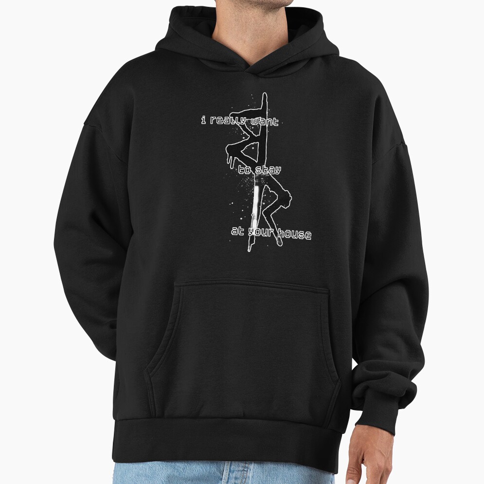 I Really Want To Stay At Your House Edgerunners Symbol Crew Cyberpunk 2022 2077 Anime Manga Cyber Punk Night City Hoodie