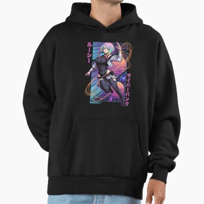 Cyberpunk Edgerunners Lucy White Jacket Black Leotard Icon Hoodie