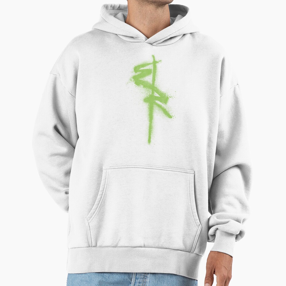 Edgerunners Symbol Spray Paint Graffiti Style Hoodie - Image 2