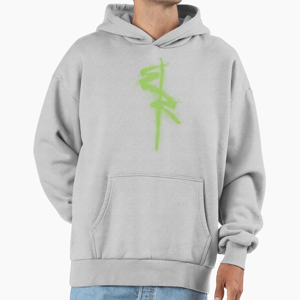 Edgerunners Symbol Spray Paint Graffiti Style Hoodie - Image 4