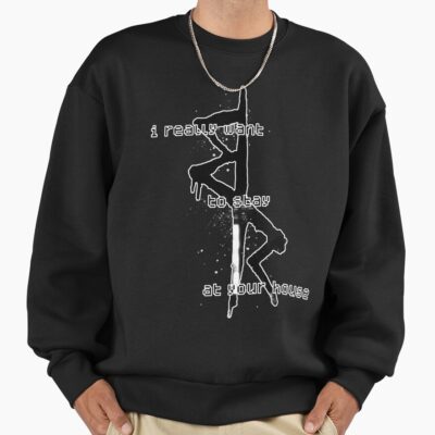 I Really Want To Stay At Your House Edgerunners Symbol Crew Cyberpunk 2022 2077 Anime Manga Cyber Punk Night City Sweatshirt