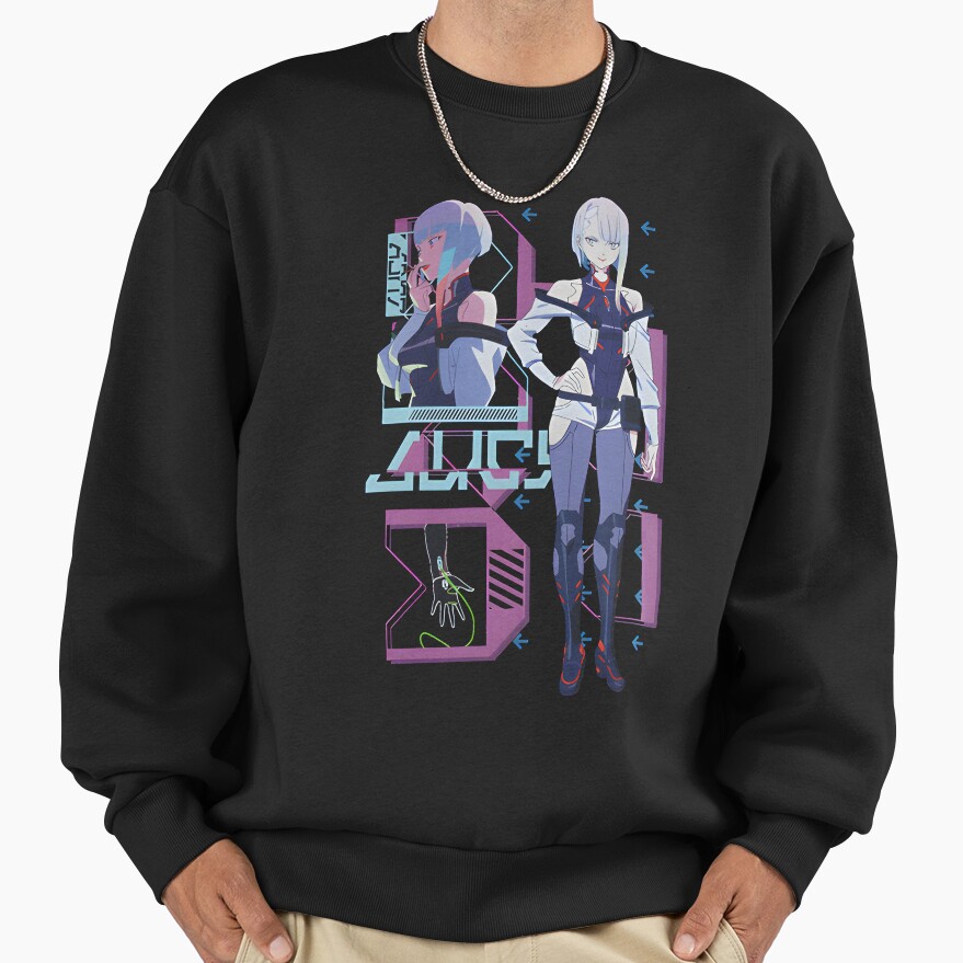 Lucy Posing Black Sweatshirt