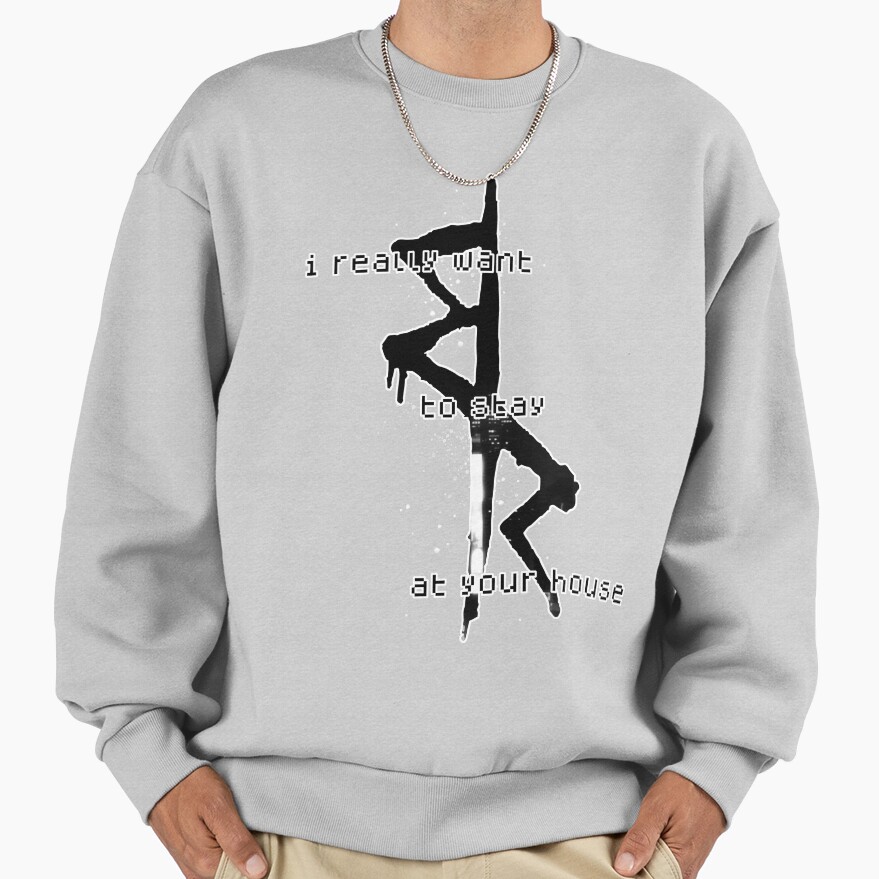 I Really Want To Stay At Your House Edgerunners Symbol Crew Cyberpunk 2022 2077 Anime Manga Cyber Punk Night City Sweatshirt - Image 4