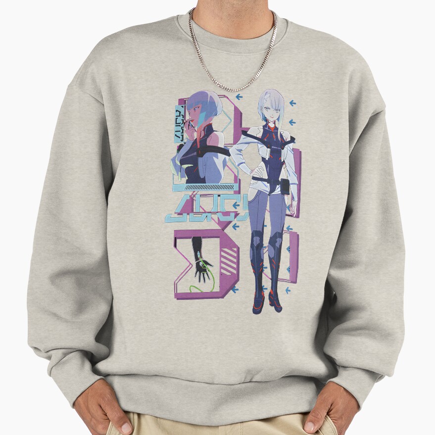 Lucy Posing Black Sweatshirt - Image 3
