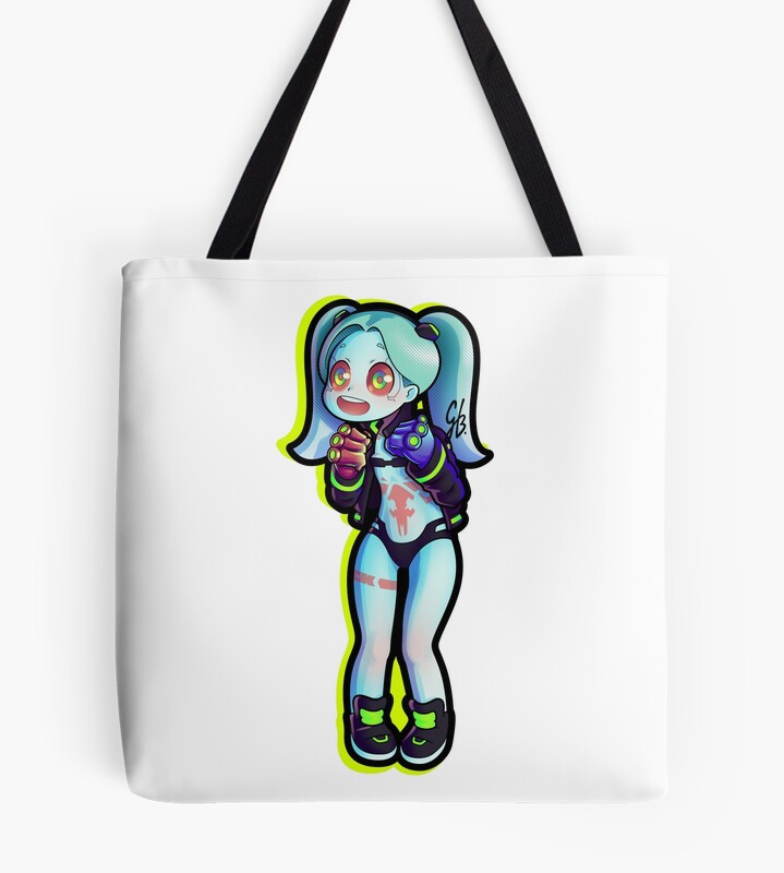 Happy Rebecca From Edgerunners Tote Bag
