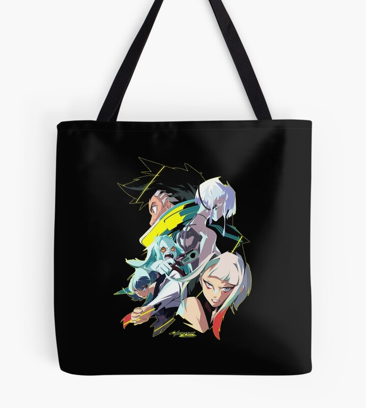 Cyberpunk Edge Runners Tote Bag