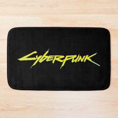 Cyberpunk Logo Bath Mat