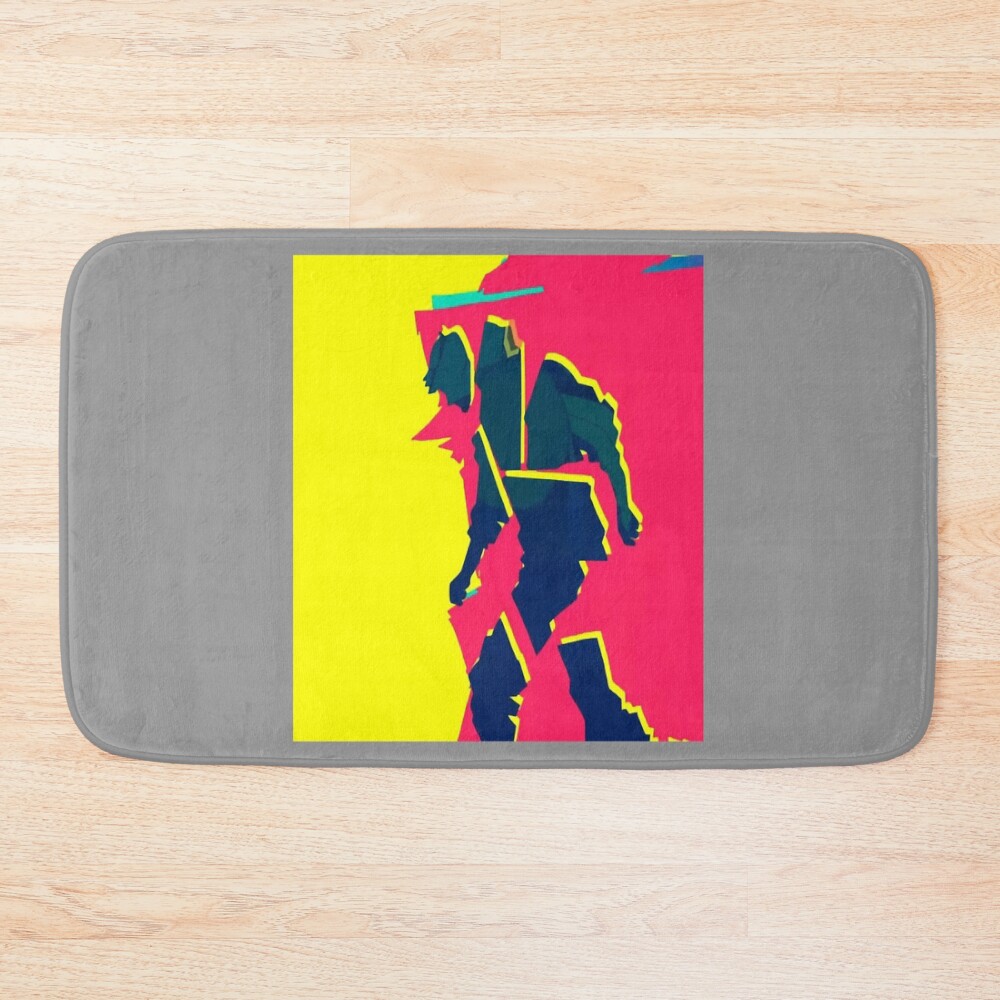 Merah Kuning Hijau Bath Mat
