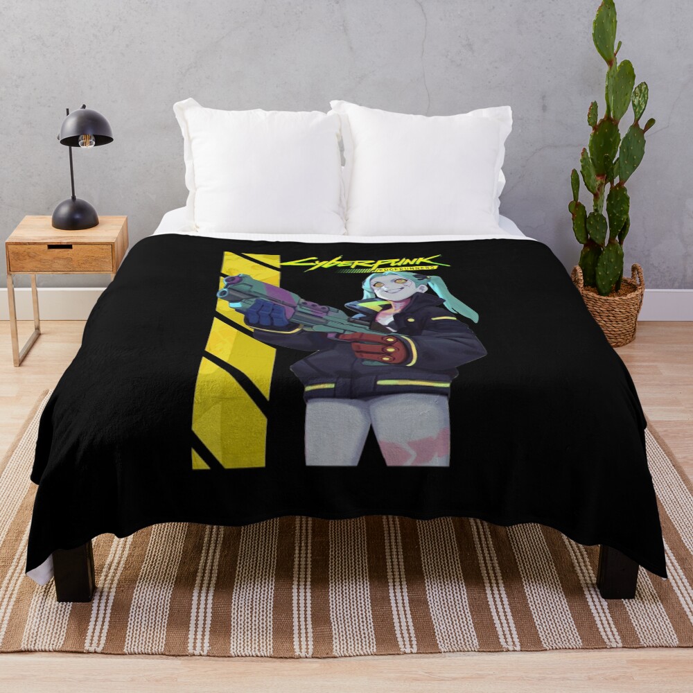 Rebecca Cute Heroine From Anime Throw Blanket