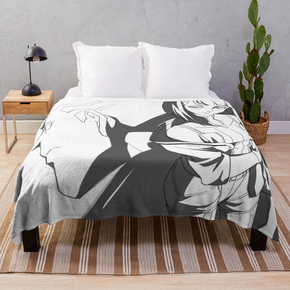 Lucy Cyberpunk Throw Blanket