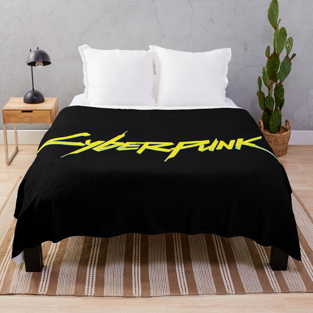 Cyberpunk Logo Throw Blanket