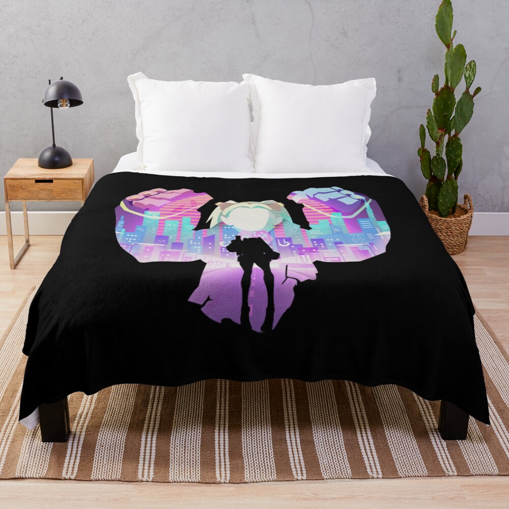Rebecca Cute Anime Heroine Throw Blanket