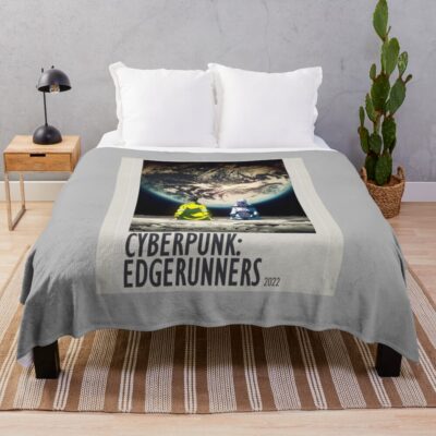 Let S Go To Moon Throw Blanket