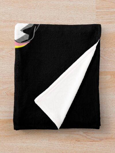 Alternative view of Rebecca Anime Girl Fighting Throw Blanket