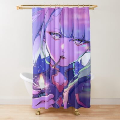 Lucy Cyberpunk Shower Curtain