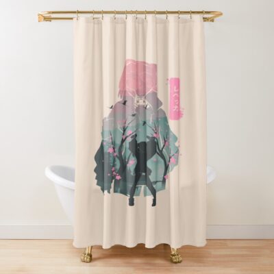 Rebecca Cyberpunk Shower Curtain