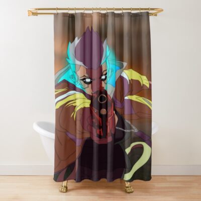 Corpo Femme V In Martinez Edgerunners Jacket Shower Curtain