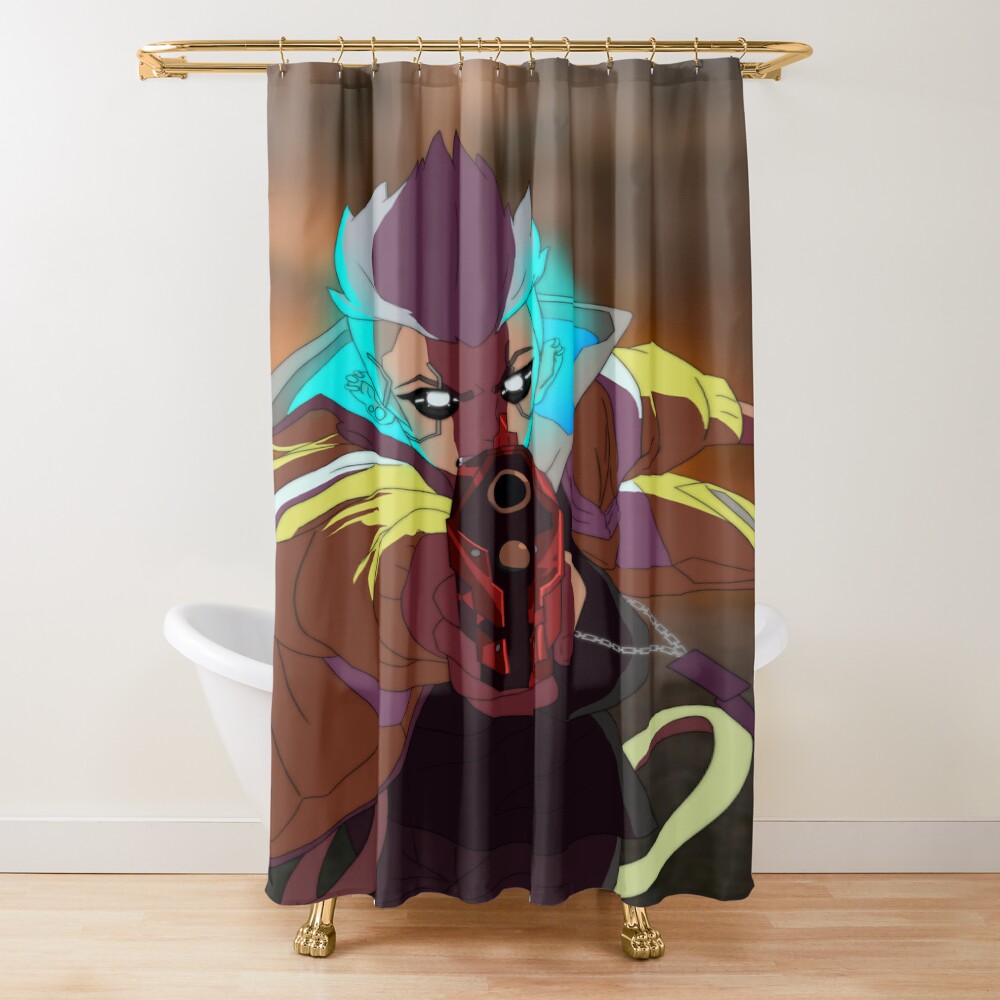 Corpo Femme V In Martinez Edgerunners Jacket Shower Curtain