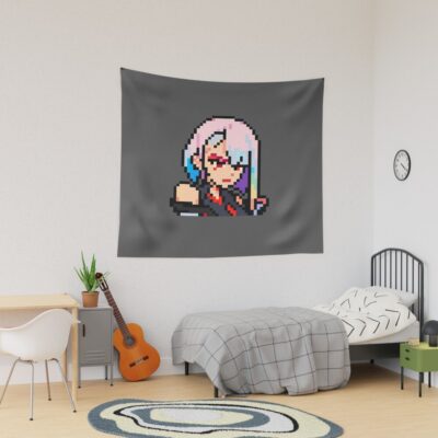 Pixel Edge Running Tapestry