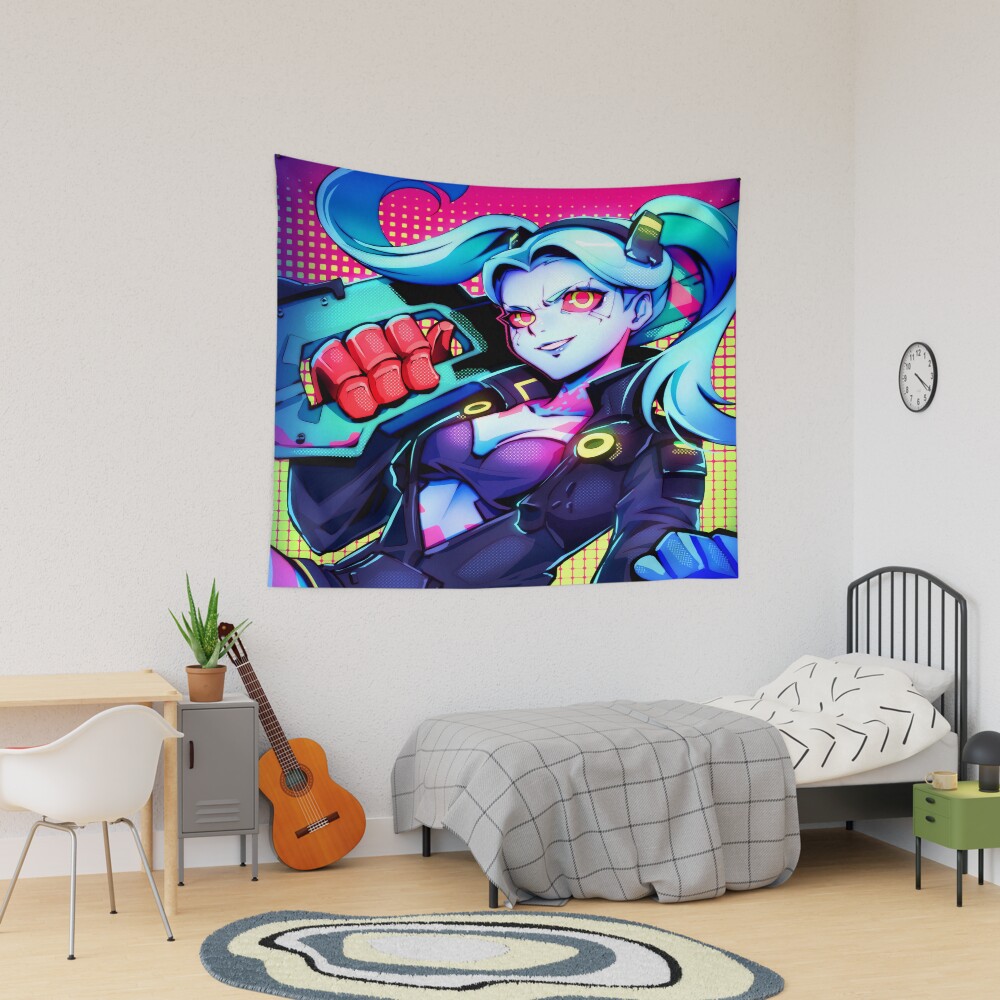 Rebecca Charming Anime Beauty Tapestry