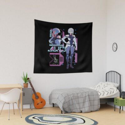 Lucy Posing Black Tapestry