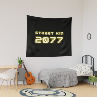 Cyberpunk Street Kid 3 Tapestry