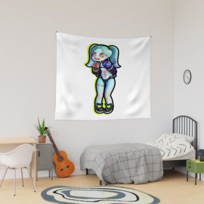 Happy Rebecca From Edgerunners Tapestry
