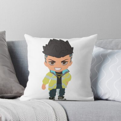 Cyberpunk David Martinez Throw Pillow