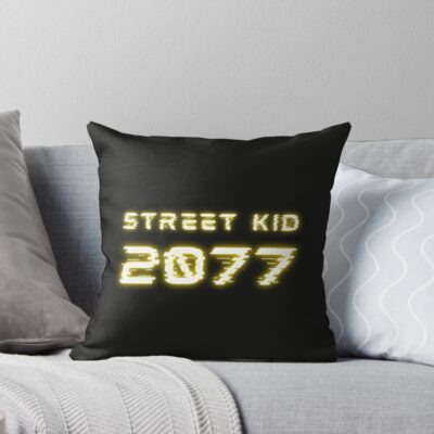 Cyberpunk Street Kid 3 Throw Pillow