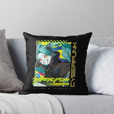 Rebecca Anime Girl Naughty Mercenary Throw Pillow