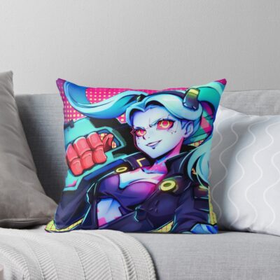 Rebecca Charming Anime Beauty Throw Pillow