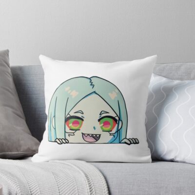Reebecca Anime Girl Smile Throw Pillow